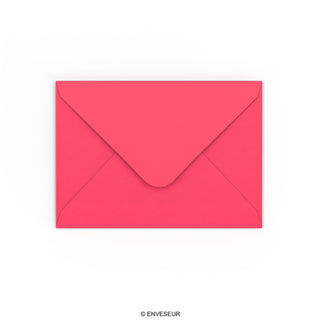 Bright Pink Gummed V-Flap Envelope (125 x 175mm)