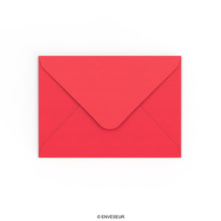 Bright Red Gummed V-Flap Envelope (125 x 175mm)