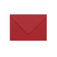 Dark Red Gummed V-Flap Envelope (125 x 175mm)