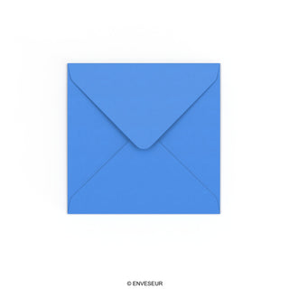 Bright Blue Gummed V-Flap Envelope (130 x 130mm)