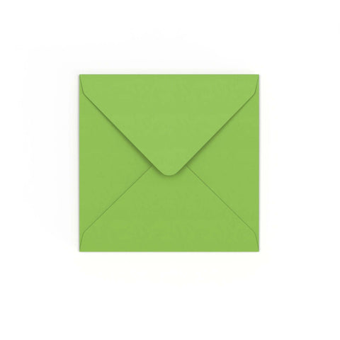 Mid Green Gummed V-Flap Envelope (130 x 130mm)