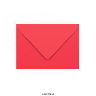 Bright Red Gummed V-Flap Envelope (133 x 184mm)