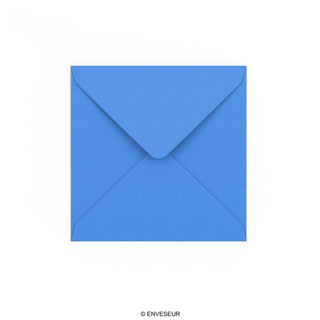Bright Blue Gummed V-Flap Envelope (140 x 140mm)