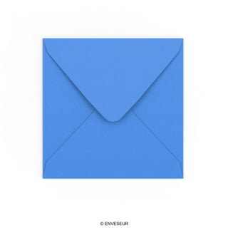 Bright Blue Gummed V-Flap Envelope (155 x 155mm)