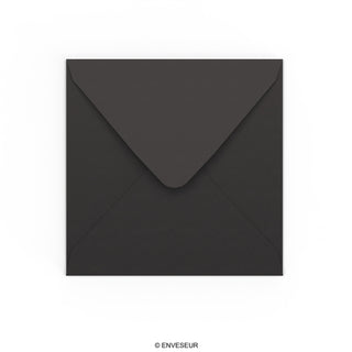 155x155 mm Black Envelope