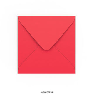 Bright Red Gummed V-Flap Envelope (155 x 155mm)