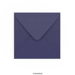 155x155mm Dark Blue Square 120gsm Gummed V Flap