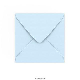 Pale Blue Gummed V-Flap Envelope (155 x 155mm)
