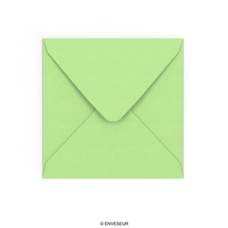 Pale Green Gummed V-Flap Envelope (155 x 155mm)