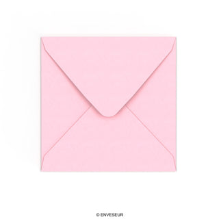 155x155mm Pale Pink Square 120gsm Gummed V Flap