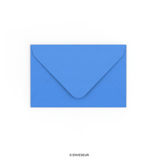 Bright Blue Gummed V-Flap Envelope (65 x 94mm)