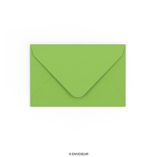 Mid Green Gummed V-Flap Envelope (65 x 94mm)