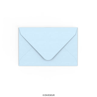 Pale Blue Gummed V-Flap Envelope (65 x 94mm)
