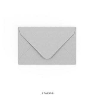 Pale Grey Gummed V-Flap Envelope (65 x 94mm)