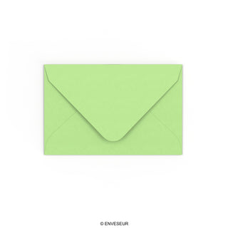 Pale Green Gummed V-Flap Envelope (65 x 94mm)