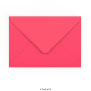 C5 Bright Pink Gummed V-Flap Envelope (162 x 229mm)