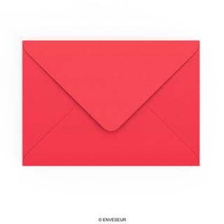 C5 Bright Red Gummed V-Flap Envelope (162 x 229mm)