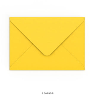 C5 Mid Yellow Gummed V-Flap Envelope (162 x 229mm)