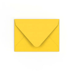 C7 Mid Yellow Gummed V-Flap Envelope (82 x 113mm)