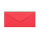 DL Bright Red Gummed V-Flap Envelope (110 x 220mm)