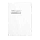 White Board Back Envelope – Window 324x229 mm (C4)