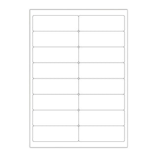 White Adhesive Labels White 99.10 x 34 mm (16 labels)
