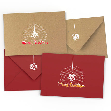 Envelope Christmas Snowflake design