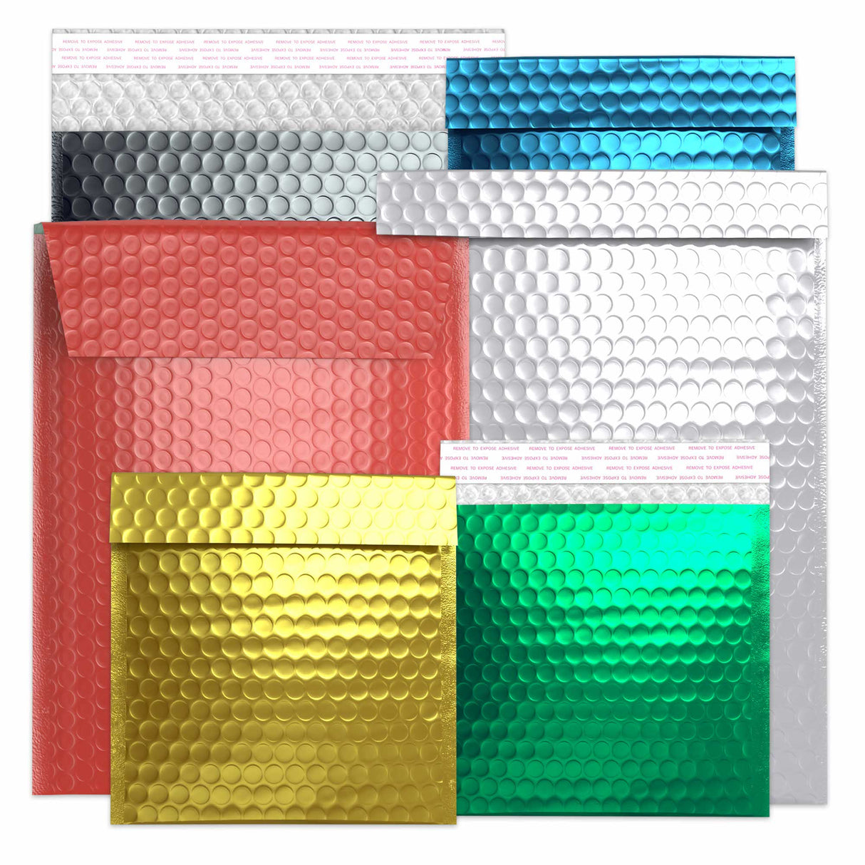 Metallic Finish Bubble Bag Mailers