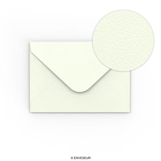 Milk White Hammered paper envelopes