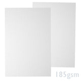 White Laid Textured Paper 185gsm