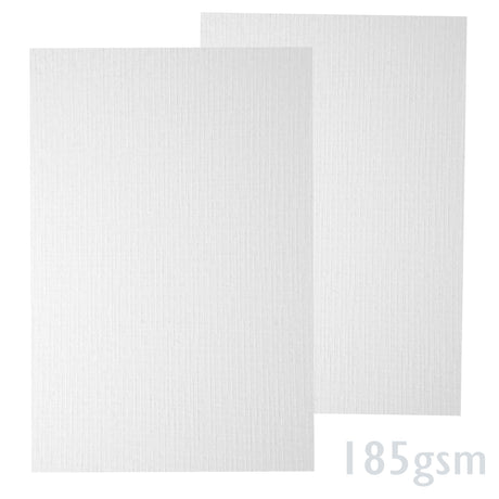 White Laid Textured Paper 185gsm