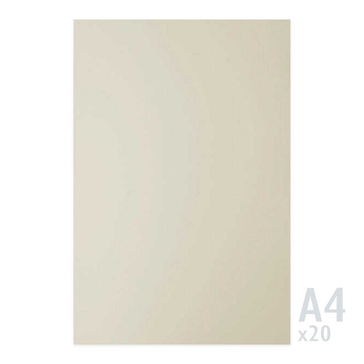 Sirio Color Cream Paper 140gsm - 20 A4 Sheets