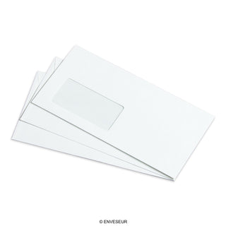 DL White Gummed Lined Envelope (110 x 220mm)