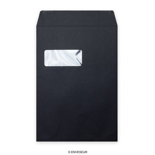 C4 Black Luxury Peel & Seal Envelope (324 x 229mm)