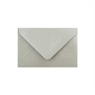 Pearlescent Envelopes Silver 62 x 94 mm Gummed