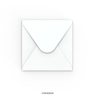 White Envelope Hammered Texture 130x130 mm