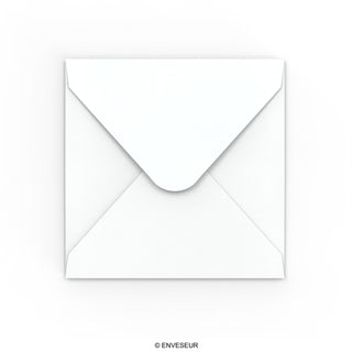 White Envelope Hammered Texture 155x155 mm