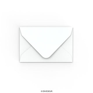 White Envelope Hammered Texture 62x94 mm