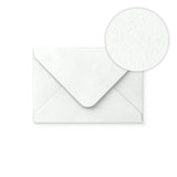 White Envelope Hammered Texture 65x94 mm