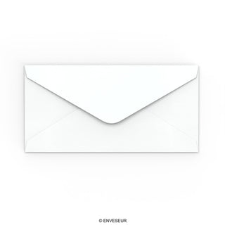 White Envelope Hammered Texture 110x220 mm (DL)