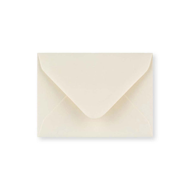 Ivory Wove Gummed V-Flap Greeting Card Envelope (70 x 100mm)
