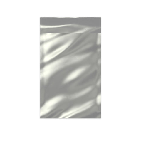 Metallic Finish Foil Bags Silver 229 x 114 mm
