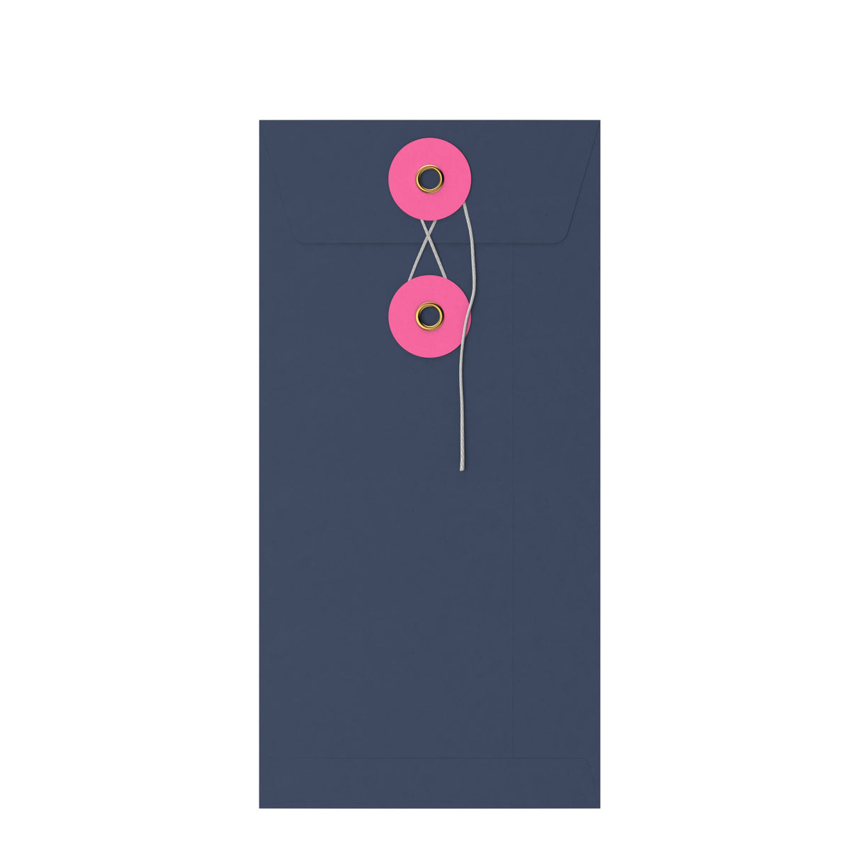 Coloured envelopes with string and washer closure